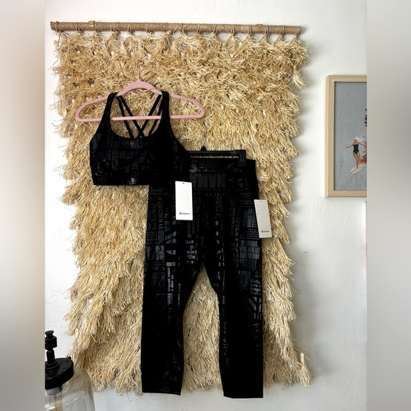 Lululemon🦄BNWT🦄Wunder Under HR 23" Crop Luxtreme✨20YR Manifesto Foil Black✨10 - Picture 6 of 16